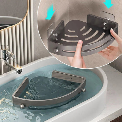 Narożna półka prysznicowa bez wiercenia