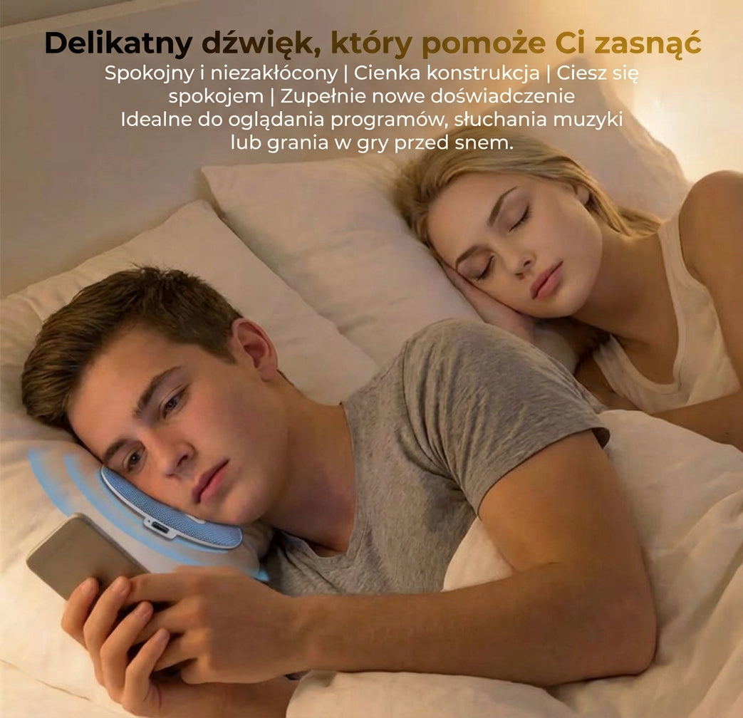 Ultracienki głośnik Bluetooth do snu (11 mm) – Idealny dla osób śpiących na boku – Bezprzewodowe słuchawki do spania
