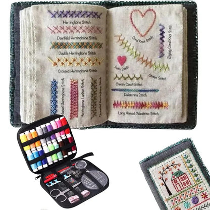 🌈Idealna dla początkujących💕 książka do ćwiczenia ściegów hafciarskich
