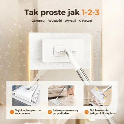 Zestaw mopa zaciskowego z mechanizmem dociskowym