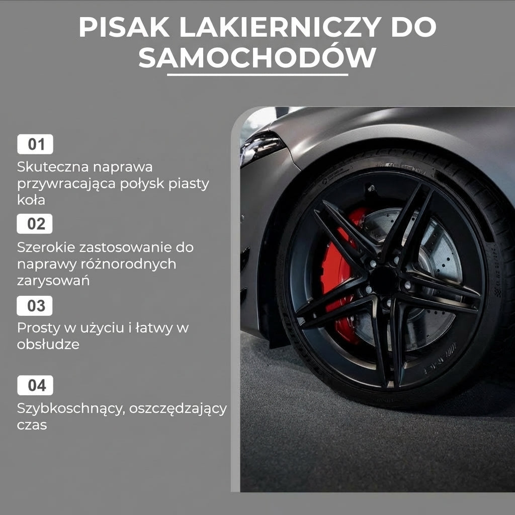 Pisak do naprawy rys na felgach samochodowych – zestaw 3 sztuk