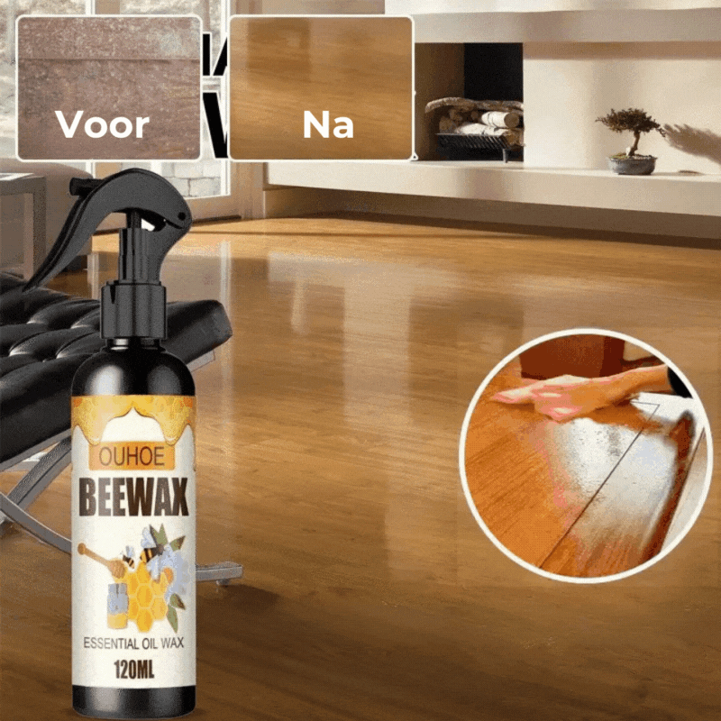 Naturalny wosk pszczeli w sprayu do drewna (polerowanie i ochrona)