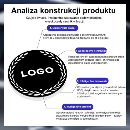 Inteligentna nocna lampka RGB z czujnikiem zmierzchu