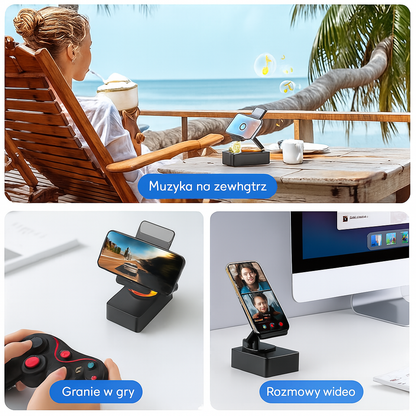 5-w-1 Głośnik Bluetooth i Uchwyt na Telefon