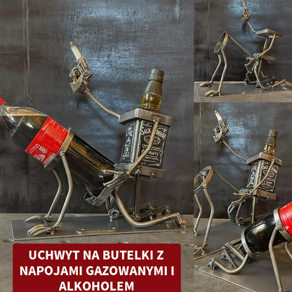 Uchwyt w kształcie czaszki na butelki z napojami gazowanymi i alkoholowymi