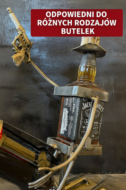 Uchwyt w kształcie czaszki na butelki z napojami gazowanymi i alkoholowymi