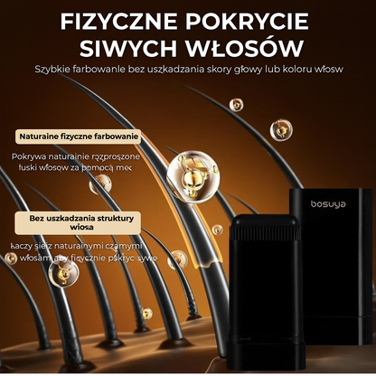 Sztyft do natychmiastowej koloryzacji włosów jednym ruchem.