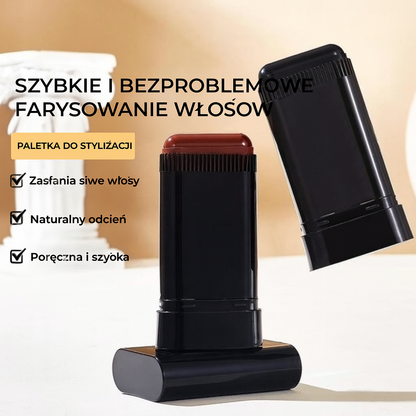 Sztyft do natychmiastowej koloryzacji włosów jednym ruchem.