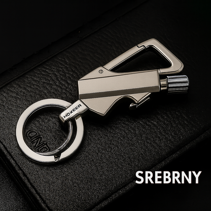 Wielokrotnego użytku pręt ogniowy z brelokiem – Multitool i otwieracz do butelek w jednym