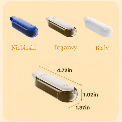 Przenośny, 2-w-1 rozdrabniacz do tabletek i piętrowy pojemnik na leki