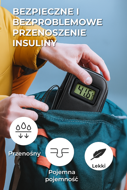 Torba chłodząca na insulinę z wskaźnikiem temperatury