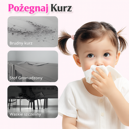 Składana i zmywalna miotełka do czyszczenia powierzchni