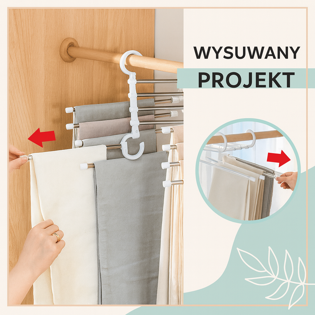 Wielofunkcyjny wieszak na spodnie – idealny sposób na uporządkowanie garderoby