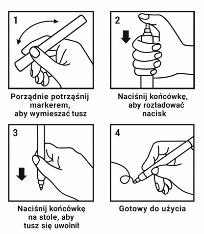 Magiczne brokatowe pisaki