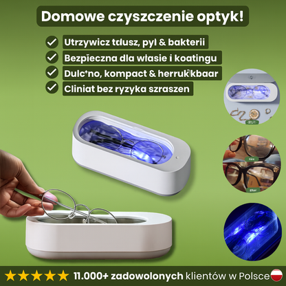 Ultradźwiękowy czyścik do okularów i biżuterii