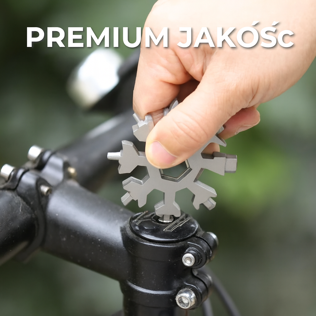 Wielofunkcyjne narzędzie w kształcie śnieżynki (18 w 1)