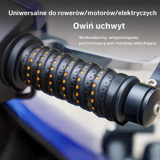 Ergonomiczne chwyty motocyklowe z wypukłym profilem punktów nacisku