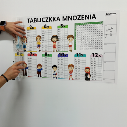 Tablica ćwiczeniowa wielokrotnego użytku – arkusz do nauki