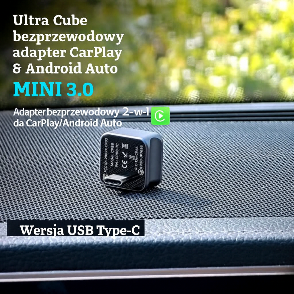 Ultra Cube – bezprzewodowy adapter do CarPlay i Android Auto