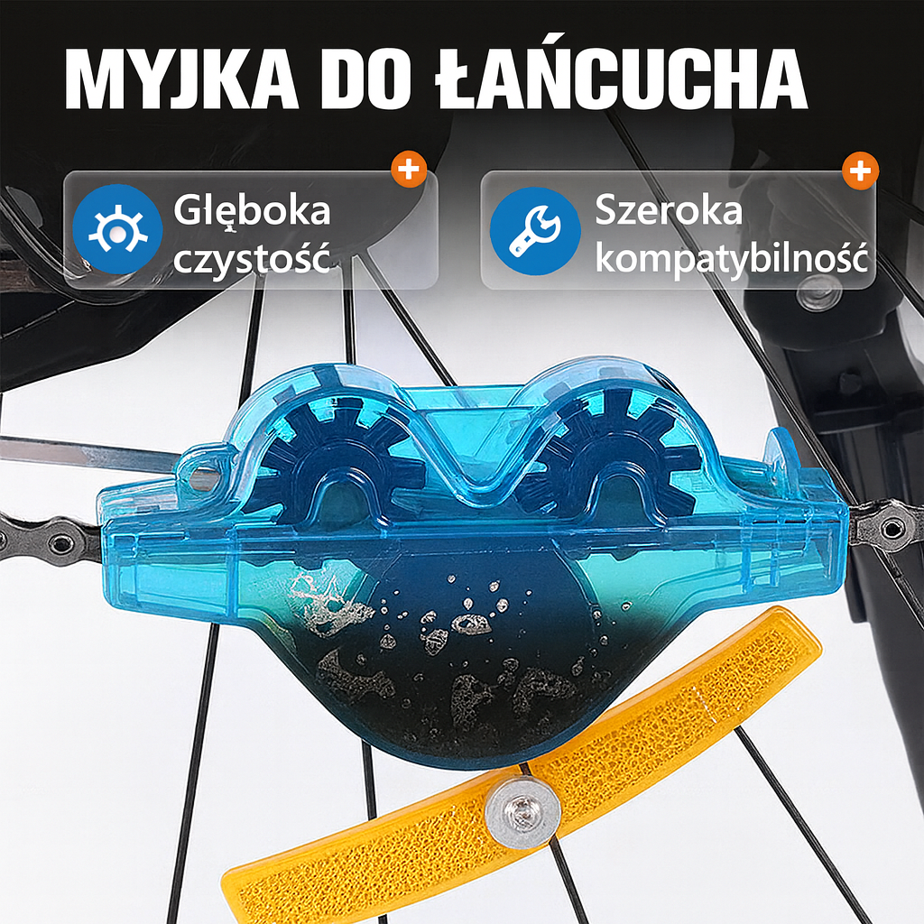 Profesjonalne narzędzie do czyszczenia łańcucha rowerowego – łatwe i skuteczne czyszczenie Twojego łańcucha!