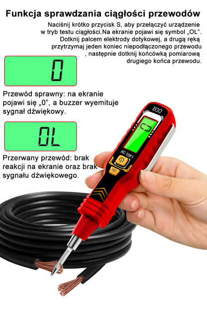 Cyfrowy bezdotykowy tester napięcia (z wyświetlaczem LCD)