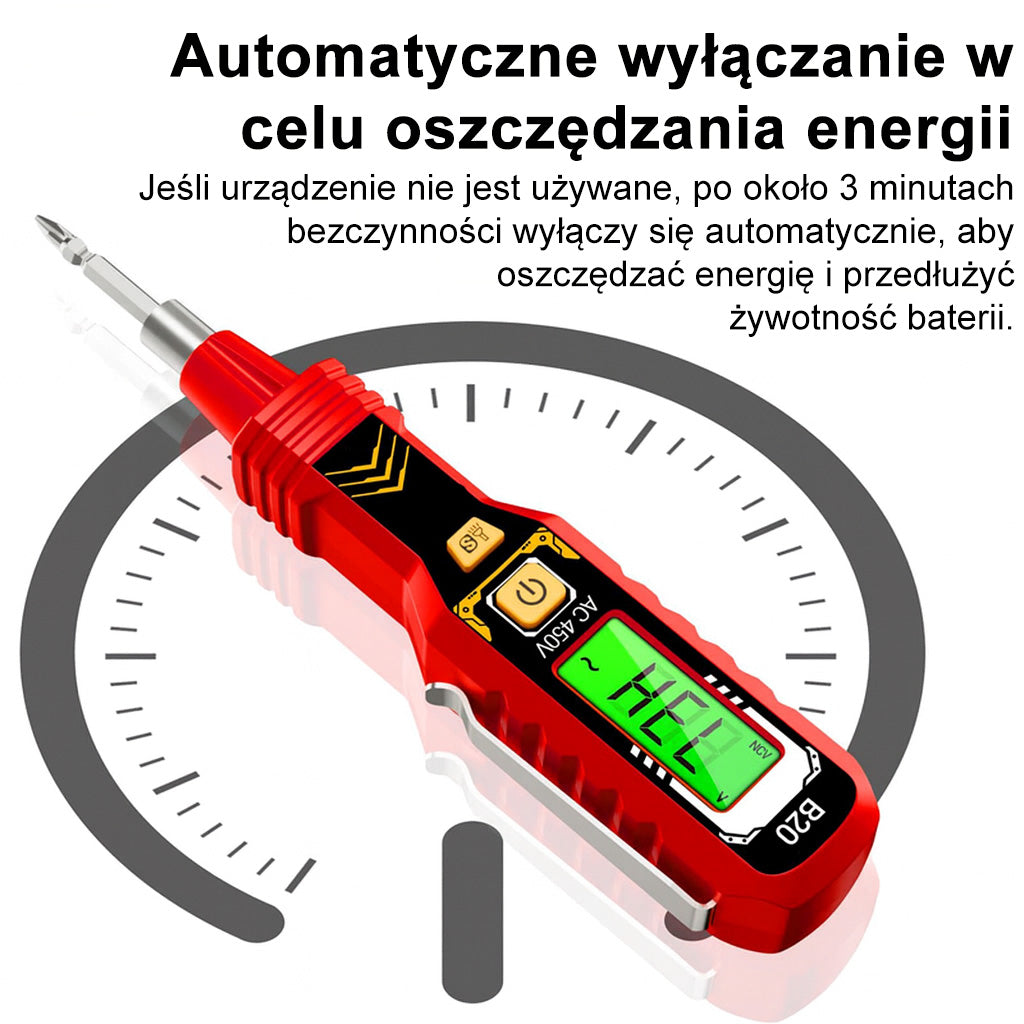 Cyfrowy bezdotykowy tester napięcia (z wyświetlaczem LCD)