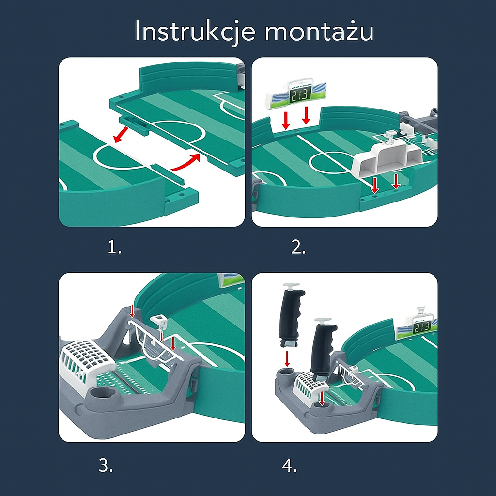 Mini piłkarzyki stołowe (wersja biurkowa)
