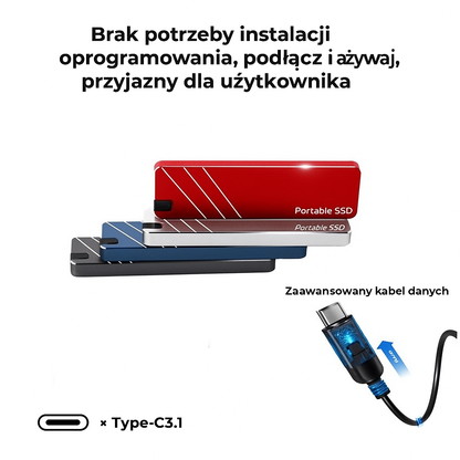 Zewnętrzny dysk SSD o wysokiej prędkości (USB 3.0)