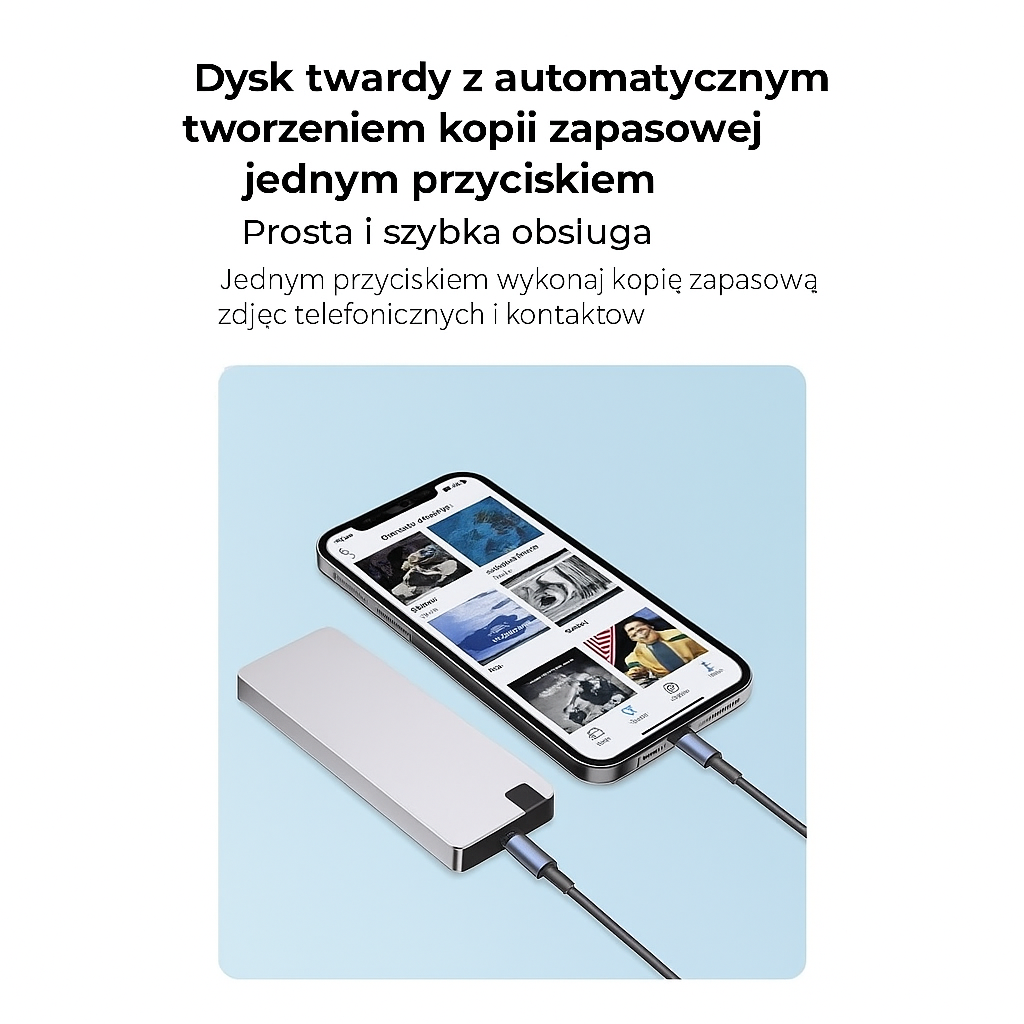 Zewnętrzny dysk SSD o wysokiej prędkości (USB 3.0)
