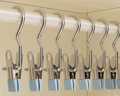 Nierdzewne klamerki do prania – Zestaw 12 solidnych spinaczy