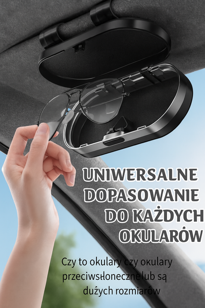 Samochodowy uchwyt na okulary