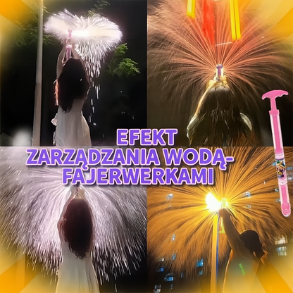 Wyrzutnia wodna w stylu fajerwerków