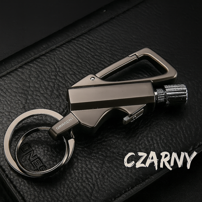 Wielokrotnego użytku pręt ogniowy z brelokiem – Multitool i otwieracz do butelek w jednym