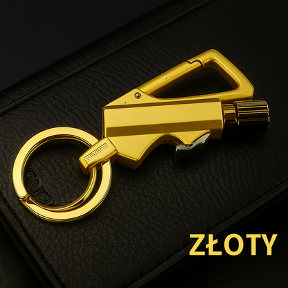 Wielokrotnego użytku pręt ogniowy z brelokiem – Multitool i otwieracz do butelek w jednym