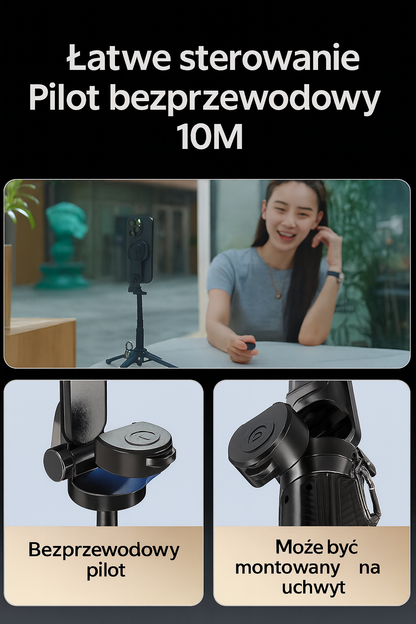 Nowy 4-w-1 magnetyczny mini selfie stick – Wielofunkcyjny z obrotem 360°