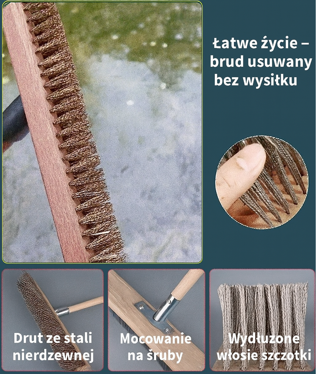 Szczotka do czyszczenia drutu ze stali nierdzewnej