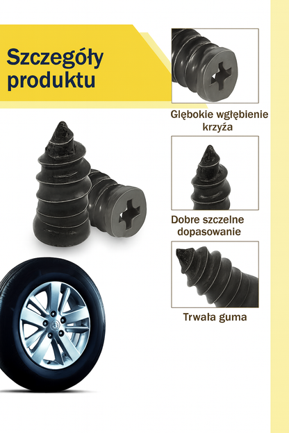 Gumowe gwoździe do naprawy opon próżniowych