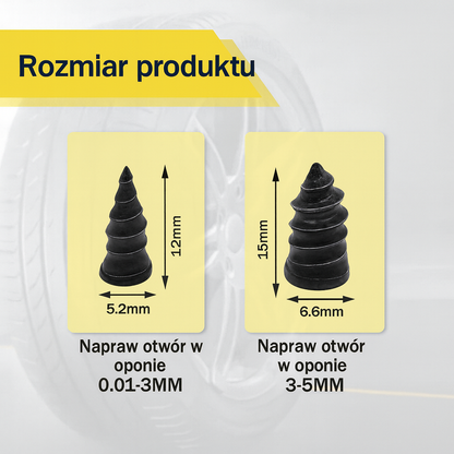 Gumowe gwoździe do naprawy opon próżniowych