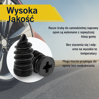 Gumowe gwoździe do naprawy opon próżniowych