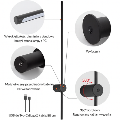 Bezprzewodowa lampa ścienna o nowoczesnym designie