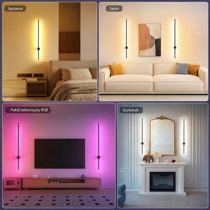 Bezprzewodowa lampa ścienna o nowoczesnym designie