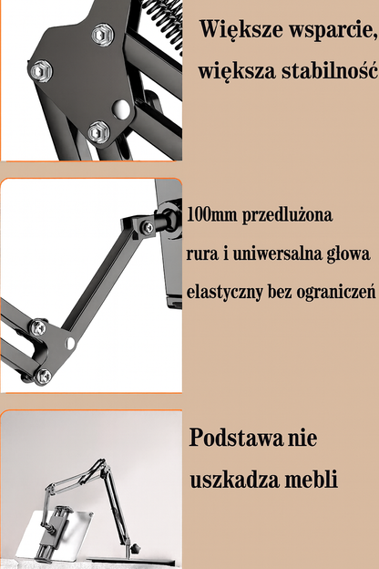 Ukryty uchwyt łóżkowy – wysuwany stojak na telefon i tablet