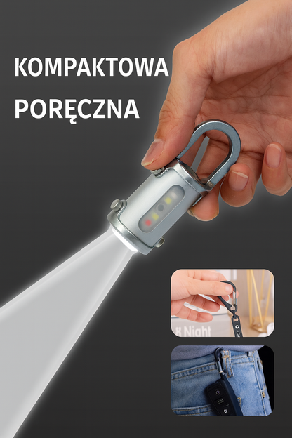 1200LM mini latarka brelokowa – super jasna i wodoodporna