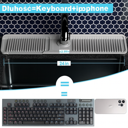 Składana mata ochronna na kran – utrzymuje blat suchy