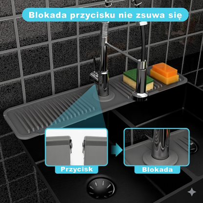 Składana mata ochronna na kran – utrzymuje blat suchy