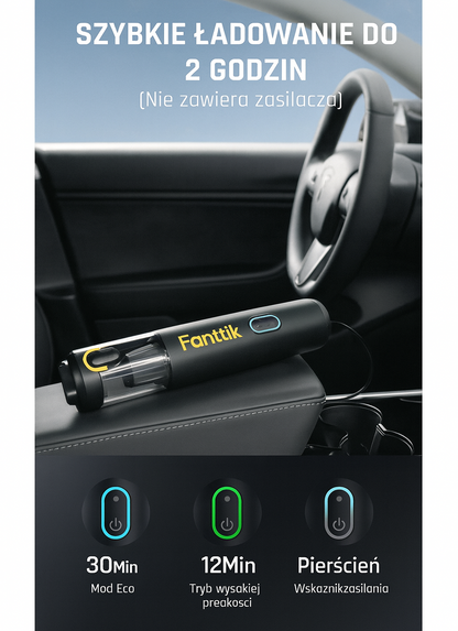 Przenośny mini odkurzacz 12000Pa z szybkim ładowaniem