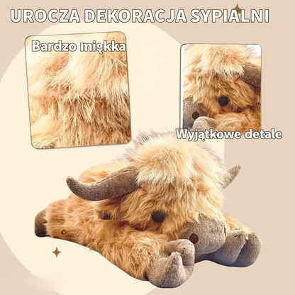 Urocza pluszowa krowa Highland