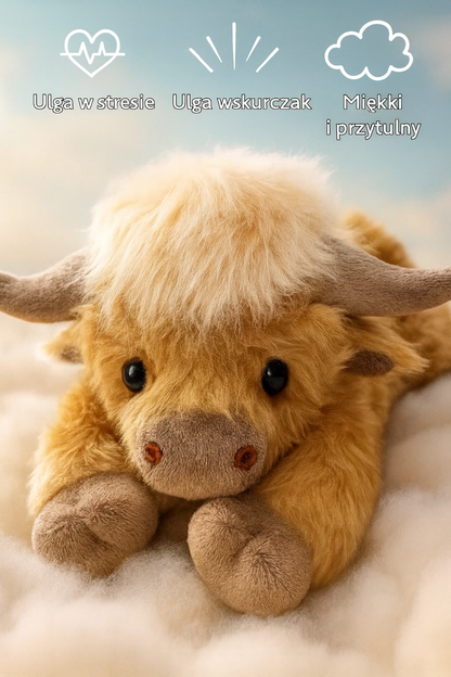 Urocza pluszowa krowa Highland