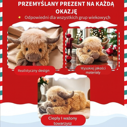 Urocza pluszowa krowa Highland