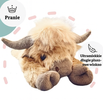 Urocza pluszowa krowa Highland